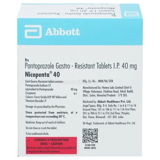 nicopenta 40 tablet 10's
